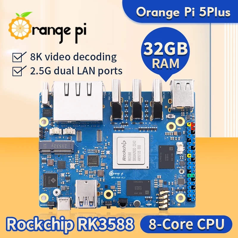 Orange Pi 5 Plus 4 8 16 32GB R - Orange Pi 5 Plus 32Gb incelemesi ve fiyatı